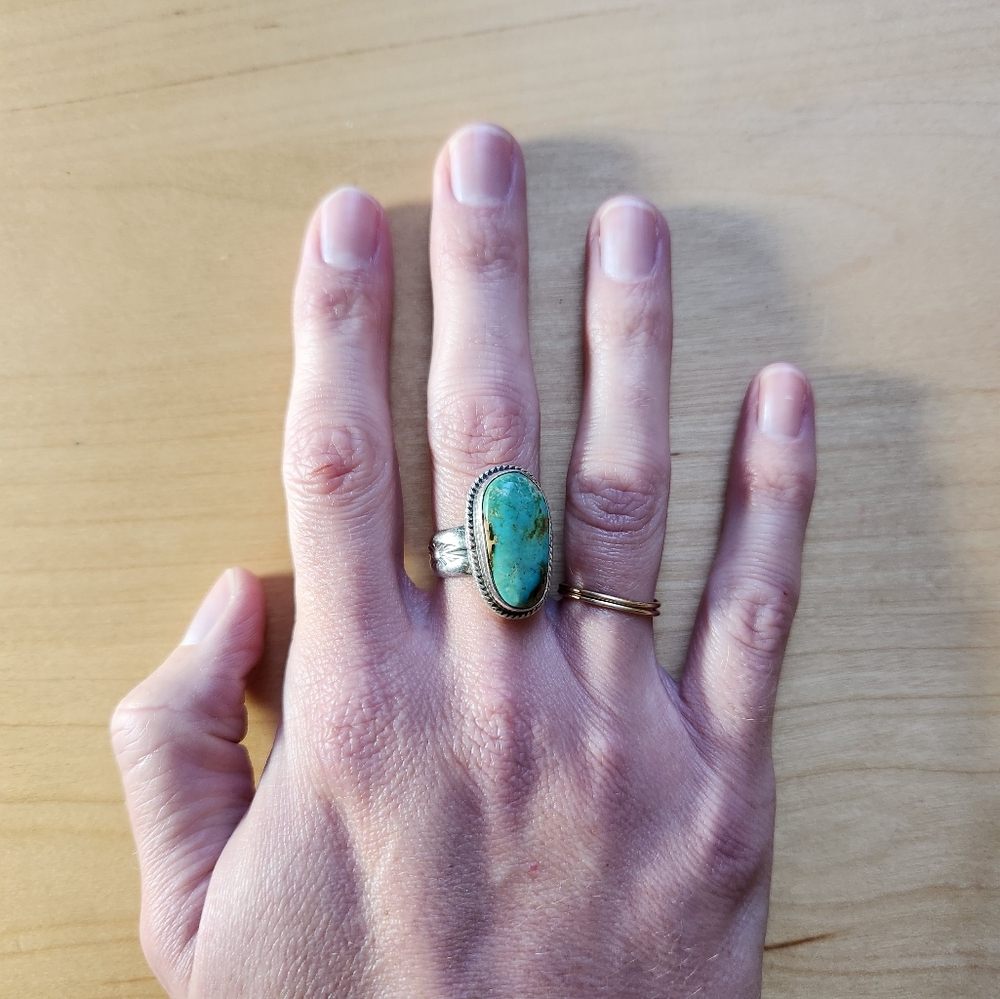 Turquoise sterling ring